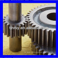 Steel gear shaft and gear wheel